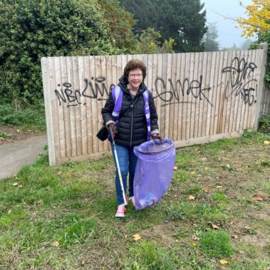 Litter picking - Councillor Goodley