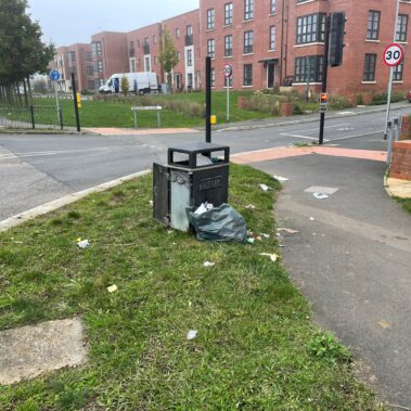 Litter picking - Weedon Road