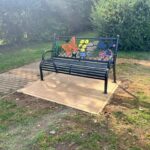 Butterflies and bees bench 2