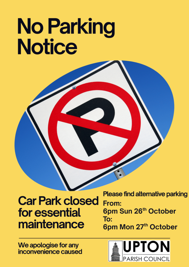 Car Park Closed for Maintenance Poster