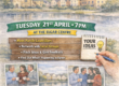 Poster for the Annual Parish Meeting in Upton on 21 April at 7pm, with free refreshments offered.